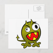Zahn Postkarte (Vorne/Hinten)