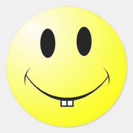 Zahn Runder Aufkleber (Vorderseite)