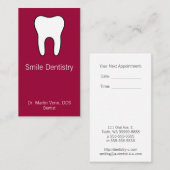 Zahn Terminkarte (Vorne/Hinten)