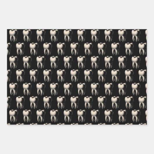 Zahn und Zahn Geschenkpapier Set (Vorderseite)