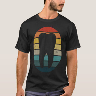 Zahn Vintage Sonnenschein Zahnarzt Zahnärztliche T-Shirt