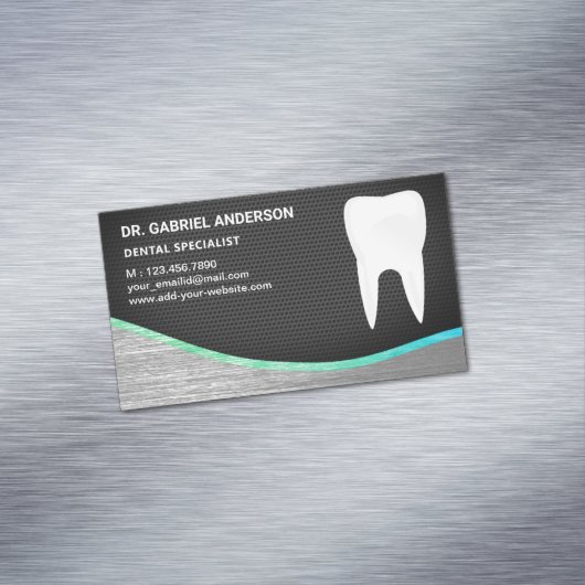 Zahn-Zahnarzt Magnetische Visitenkarte (Beispiel)