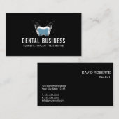 Zahn-Zahnpflege-Gebiss des Zahnarzt-3D Visitenkarte (Vorne/Hinten)