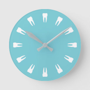 Zahn-Zeit Runde Wanduhr