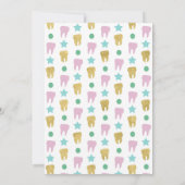 Zahnarzt Abschluss Hygienist Pink Gold Einladung (Rückseite)