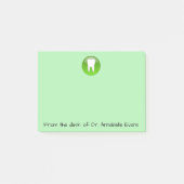 Zahnarzt-Anmerkungen Post-it Klebezettel (Vorderseite)