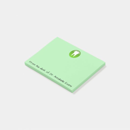 Zahnarzt-Anmerkungen Post-it Klebezettel (angewinkelt)