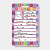 Zahnarzt Ausweis (Rückseite)