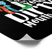 Zahnarzt Behalte Ihre Mundreinigung Poster (Ecke)