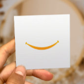 Zahnarzt Big Smile Minimalistische Zahnärztin Quadratische Visitenkarte