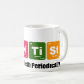 Zahnarzt-Bohrgerät-Zahn-Implantats-Periodensystem Kaffeetasse (VorderseiteRechts)