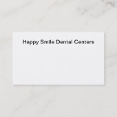 Zahnarzt-Büro-Mehrfachverbindungsstellen-Standort Visitenkarte (Rückseite)