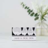 Zahnarzt-Büro-zahnmedizinische Visitenkarte (Stehend Vorderseite)