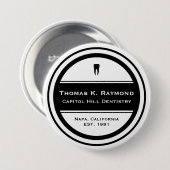 Zahnarzt Button (Vorne & Hinten)