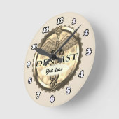 Zahnarzt Caduceus Uhr (Winkel)