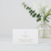 Zahnarzt | Classic Gold Business Card Visitenkarte (Stehend Vorderseite)
