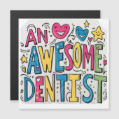 Zahnarzt danken Geschenk Magnetkarte (Vorne/Hinten)