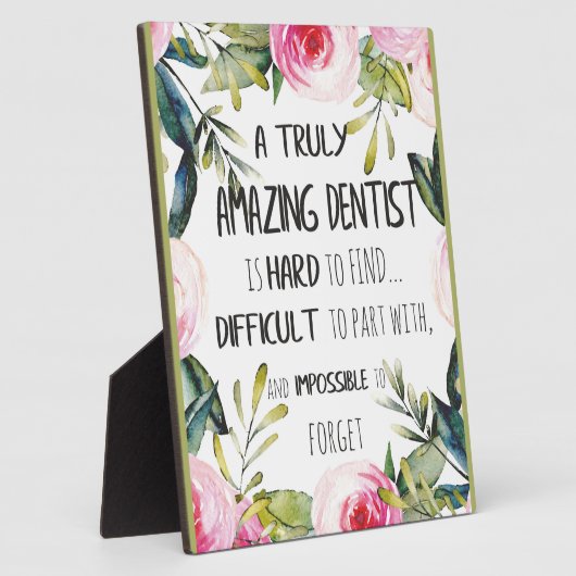 Zahnarzt Dankeschön für Ihr Geschenk Fotoplatte (Seite)