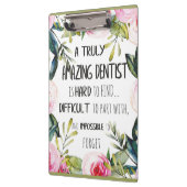 Zahnarzt Dankeschön für Ihr Geschenk Klemmbrett (Links)