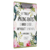 Zahnarzt Dankeschön für Ihr Geschenk Klemmbrett (Rechts)