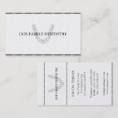 Zahnarzt DDS zahnmedizinisches Visitenkarte (Vorne/Hinten)