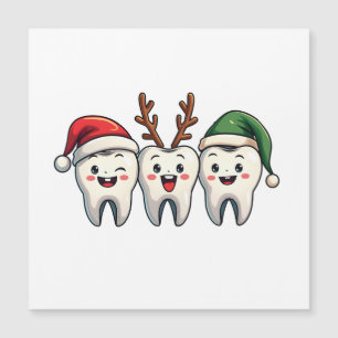 Zahnarzt Dental Weihnachten Santa Zahnseide Xmas B Magnetkarte