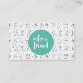 Zahnarzt-Empfehlungs-Geschäfts-Karte Empfehlungskarte (Rückseite)