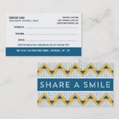 Zahnarzt-Empfehlungs-Visitenkarte Empfehlungskarte (Vorne/Hinten)