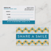 Zahnarzt-Empfehlungs-Visitenkarte Empfehlungskarte (Vorne/Hinten)