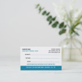 Zahnarzt-Empfehlungs-Visitenkarte Empfehlungskarte (Stehend Vorderseite)