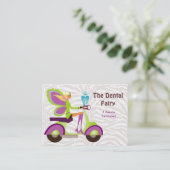 Zahnarzt-Erinnerungs-Karten-Roller-niedliche Fee Terminkarte (Stehend Vorderseite)