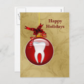 Zahnarzt-Feiertags-Karten Feiertagspostkarte (Vorne/Hinten)