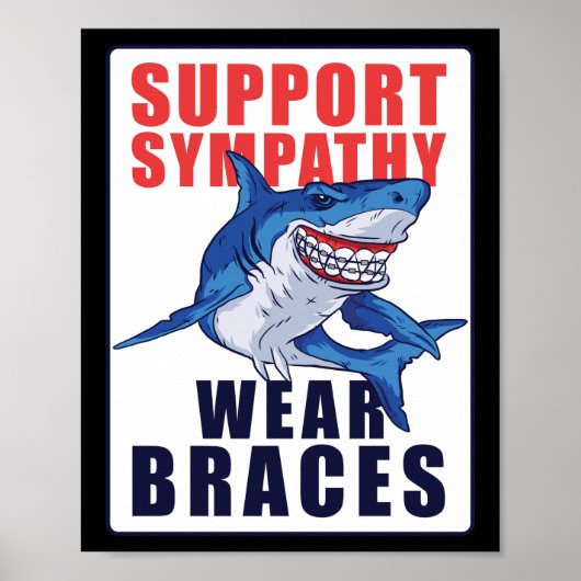 Zahnarzt Funny Orthodontic Support Beileid Wear Poster (Vorne)