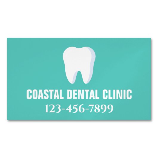 Zahnarzt für moderne Zähne Magnetische Visitenkarte (Vorderseite)