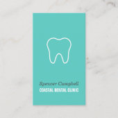 Zahnarzt für moderne Zähne Visitenkarte (Vorderseite)