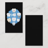 Zahnarzt für niedliche Zähne Zahnärztin Visitenkarte (Vorne/Hinten)