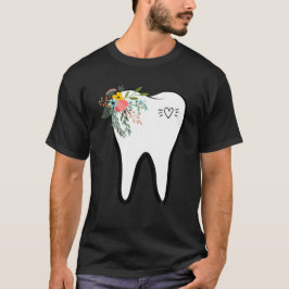 Zahnarzt für Zahnheilkunde Blume Mundhygiene T-Shirt