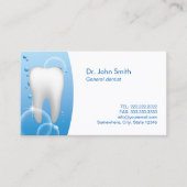 Zahnarzt für Zahnheilkunde Terminkarte (Vorderseite)