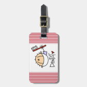 Zahnarzt Gepäckanhänger (Vorderseite vertikal)