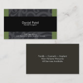 Zahnarzt-Geschäfts-Karte - beruflich Visitenkarte (Vorne/Hinten)