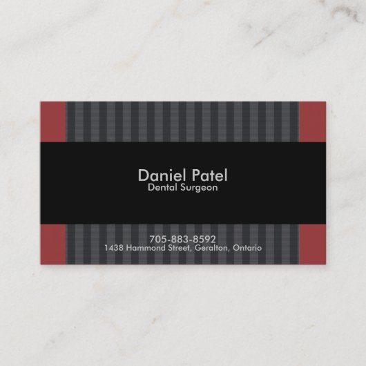 Zahnarzt-Geschäfts-Karte - beruflich Visitenkarte (Vorderseite)