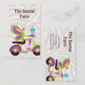 Zahnarzt-Geschäfts-Karten-Roller-niedliche Fee Visitenkarte (Vorne/Hinten)