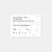 Zahnarzt-Geschäfts-Posten Posten-it® Anmerkungen Post-it Klebezettel (Vorderseite)