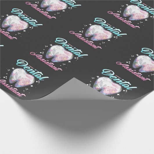 Zahnarzt Geschenkpapier (Ecke)