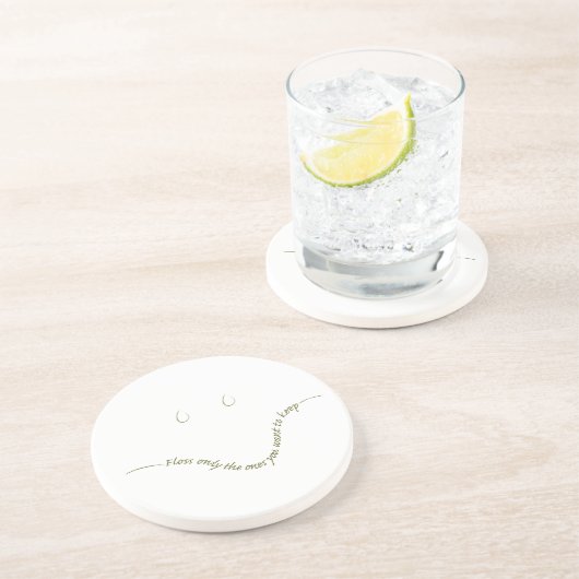 Zahnarzt Getränkeuntersetzer (Seite)