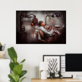 Zahnarzt - Gewartet für Zahnärzte Poster (Heimbüro)