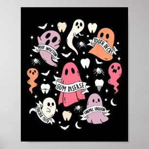 Zahnarzt Ghost Spooky Halloween Zahnarzt ist Poster
