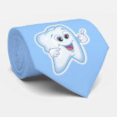 Zahnarzt - glücklicher Zahn Krawatte (Gerollt)