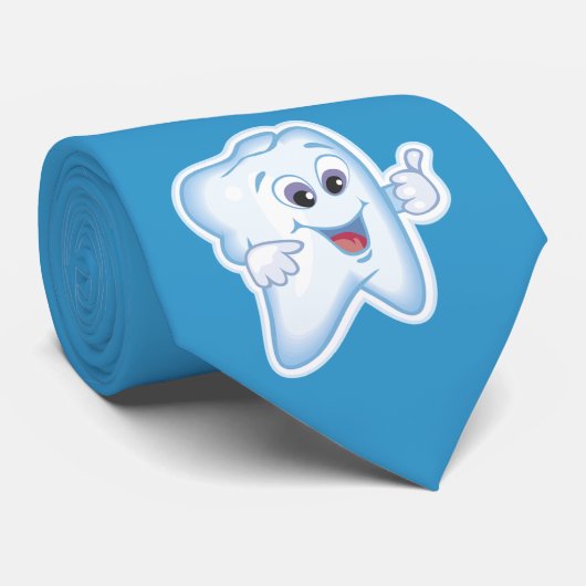 Zahnarzt - glücklicher Zahn Krawatte (Gerollt)