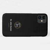 Zahnarzt| Gold Black Case-Mate iPhone Hülle (Rückseite (Horizontal))